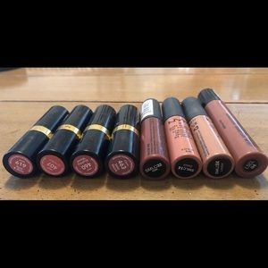 Nyx and Revlon Mauve Lipstick Bundle